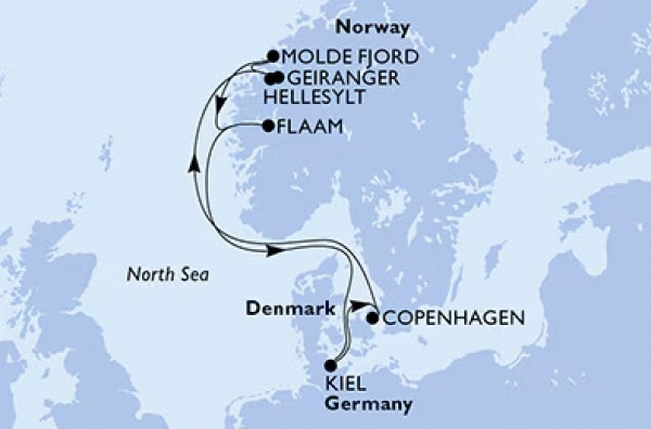 Helló FJORD! MSC Euribia csoportos hajóút magyar idegenvezetővel | 2025. június 21-28. | Ajándék két kirándulással!