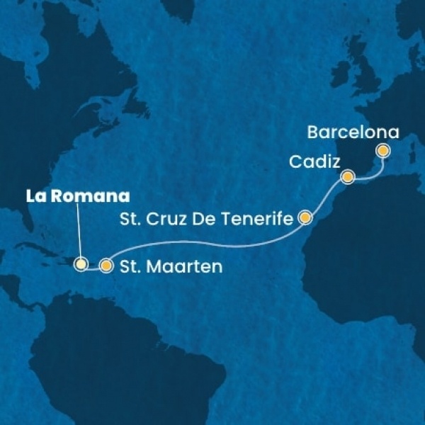 Costa Fascinosa - Dominikai Köztársaság, Holland Antillák (ABC-szigetek), Kanári-szigetek, Spanyolország