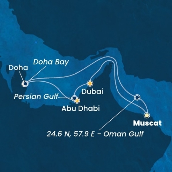 Costa Smeralda - Omán Szultánság, Egyesült Arab Emirátusok