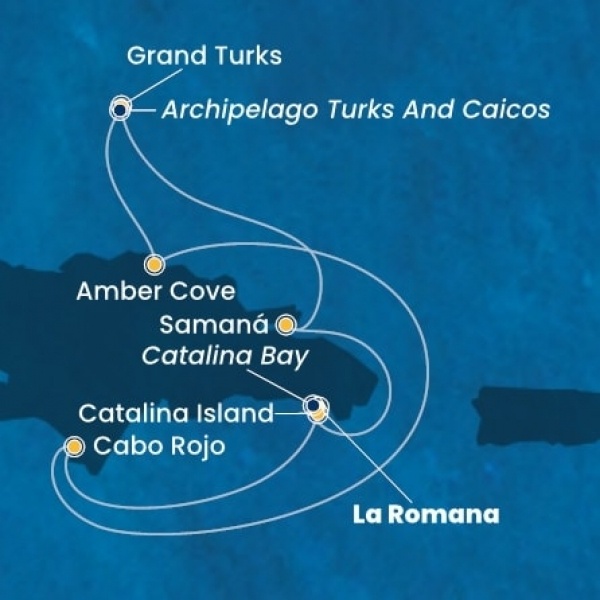 Costa Fascinosa - Dominikai Köztársaság, Turks szigetek