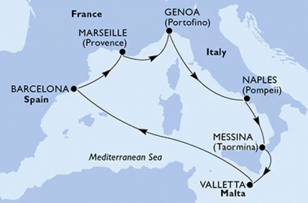 Mediterrán történelem csoportos hajóút, repülővel