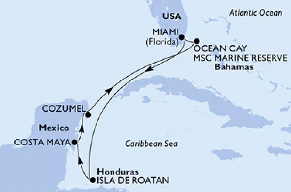 Helló MSC World America! Csoportos karibi hajóút magyar idegenvezetővel - 2026. január 16-25. + KÉT AJÁNDÉK KIRÁNDULÁSSAL